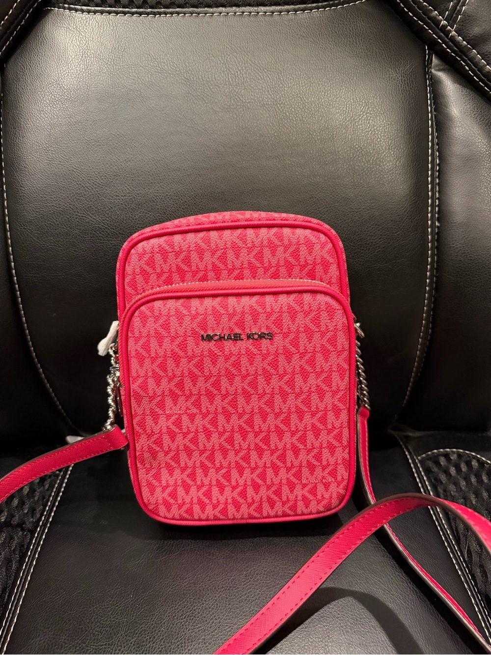 Michael Kors Hot Pink Signature Crossbody Bag